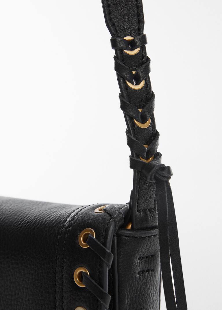 Stud leather bag Women Mango USA