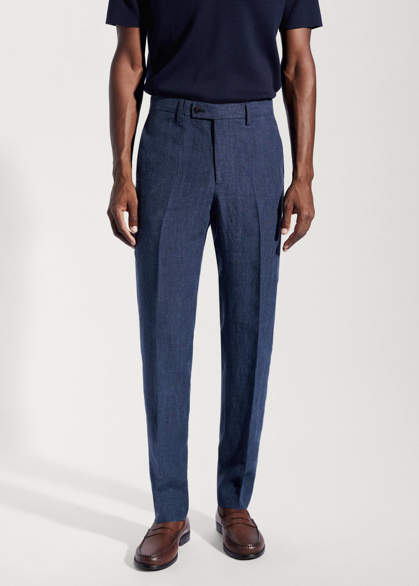 100 linen suit trousers Men Mango Man United Kingdom