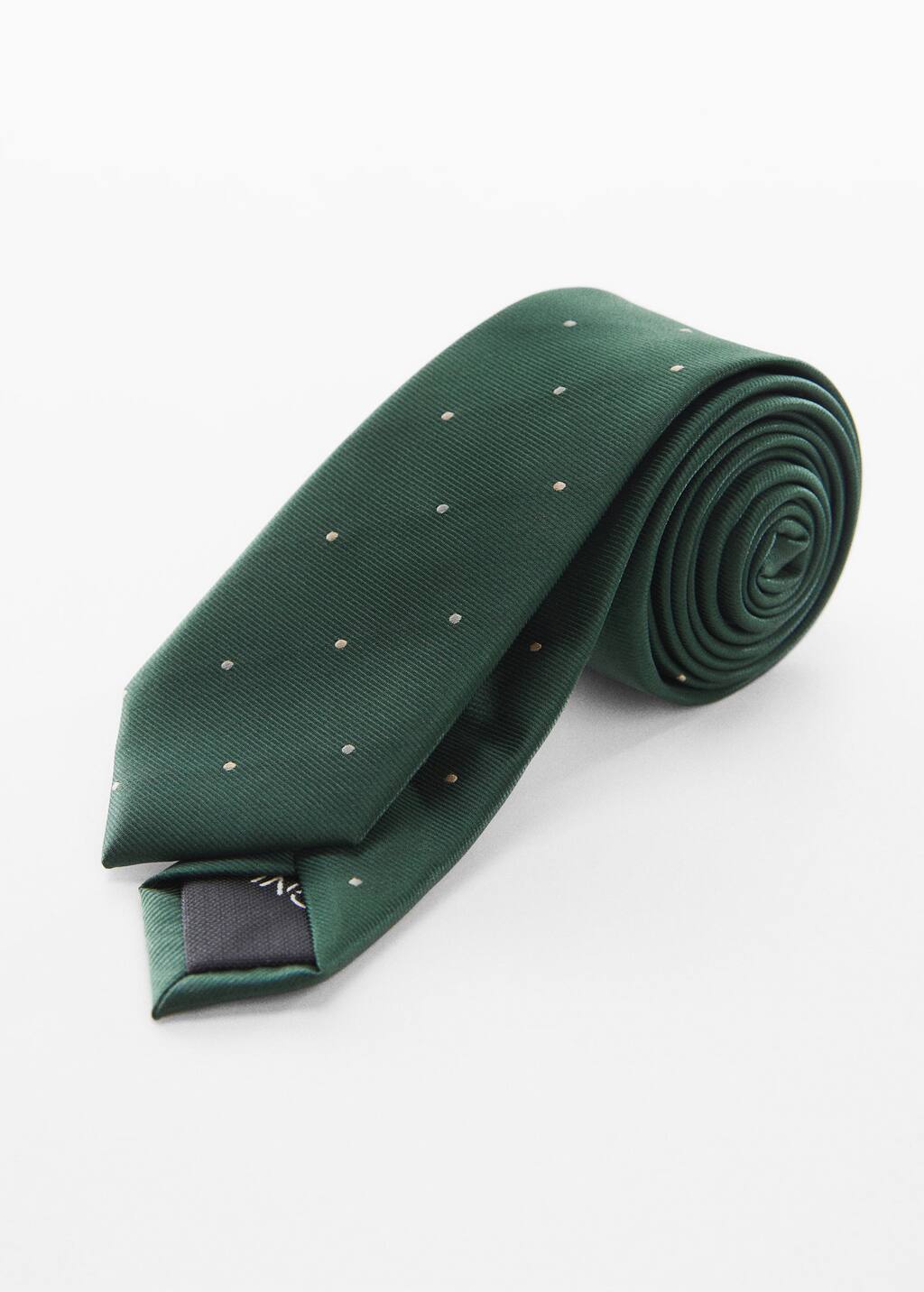Mango Tie with micro polka-dot structure. 4 Mango Tie with micro polka-dot structure. 4