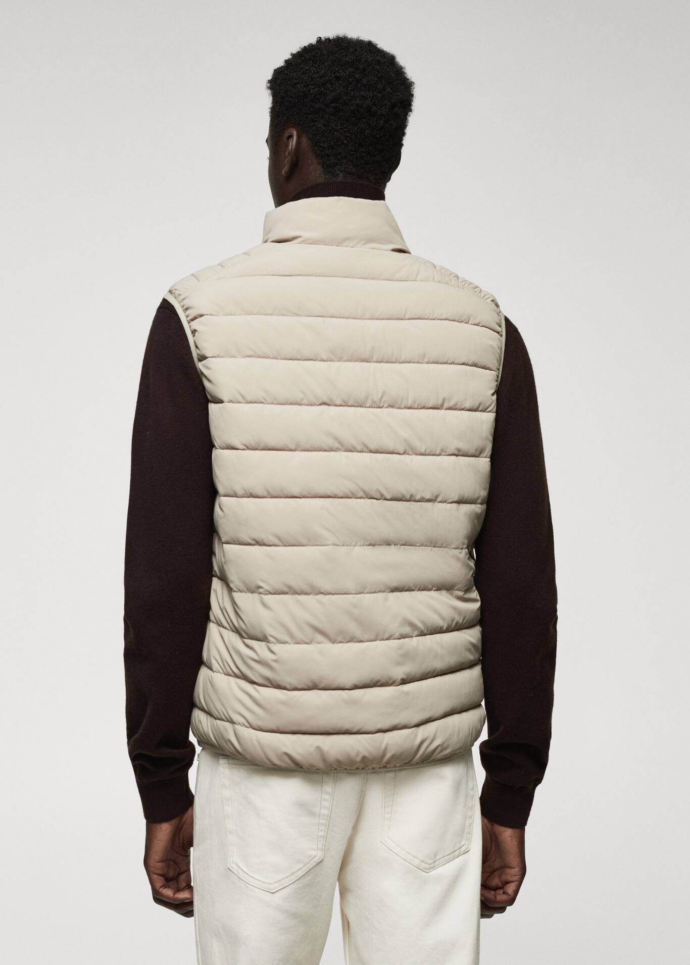 ultralight waterrepellent quilted vest Men Mango Man USA