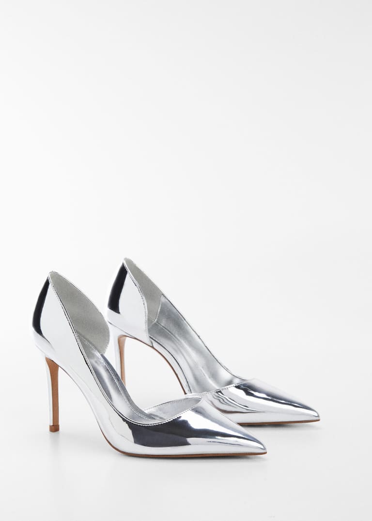 Metallic asymmetric court shoe Women Mango USA Metallic asymmetric court shoe Women Mango USA