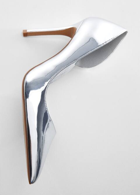 metallic court shoes