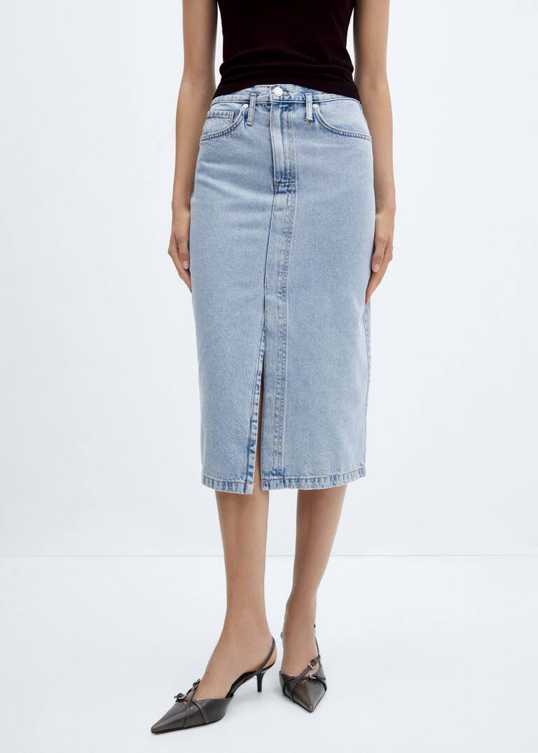 Denim midiskirt Women Mango United Kingdom