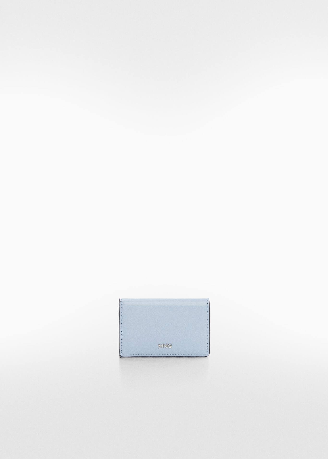 Embossed wallet with logo Women Mango USA