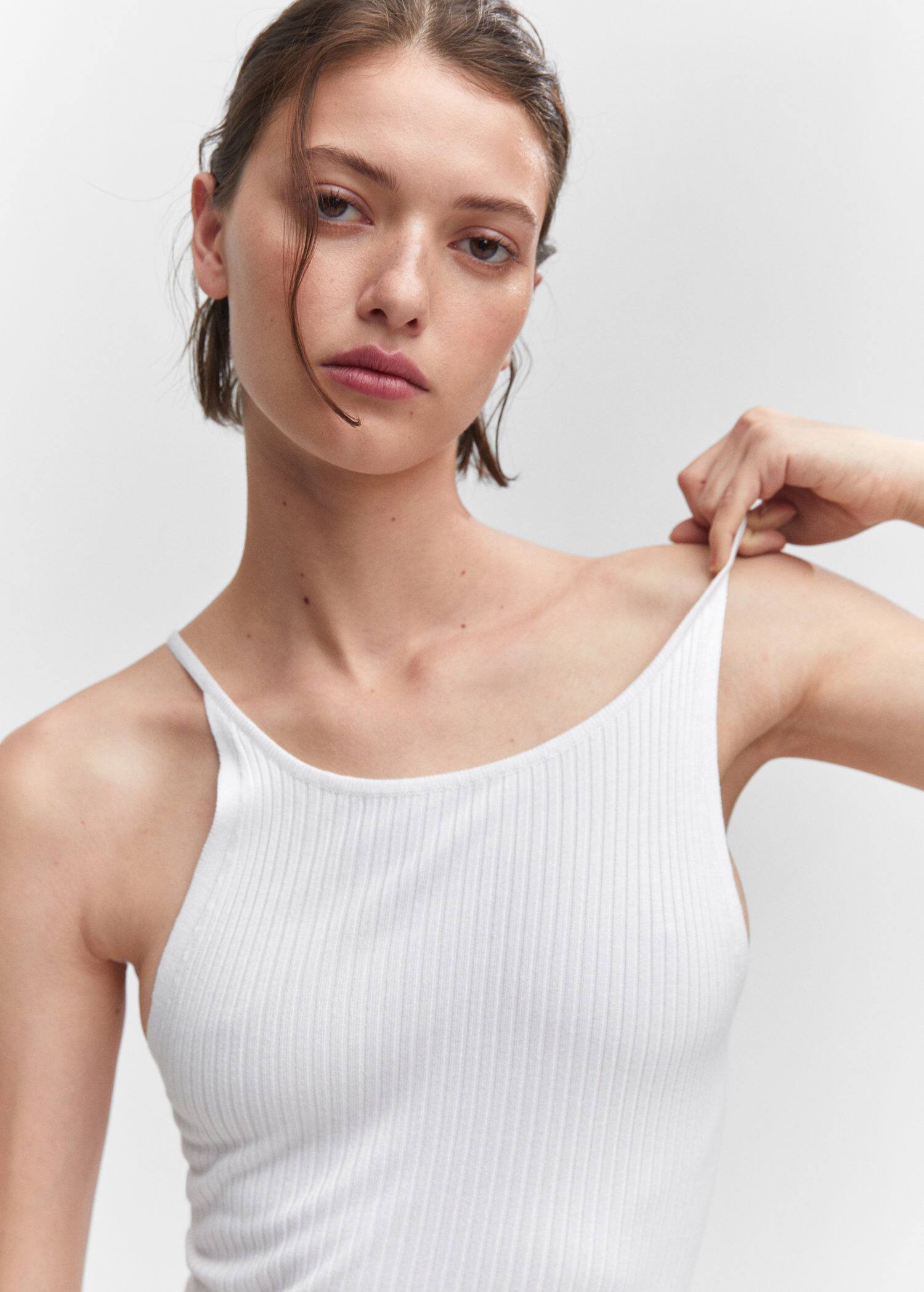 Side slit knit dress Woman Mango South Africa