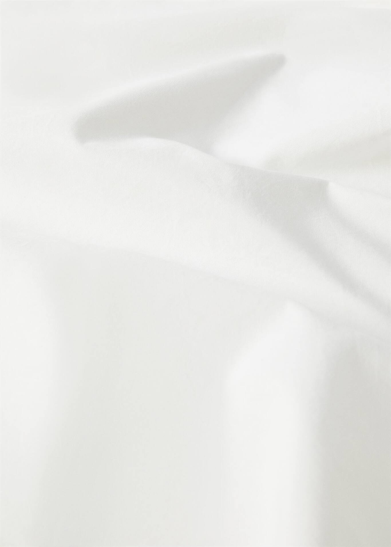 Embroidered cotton top sheet for single bed Home Mango Home USA