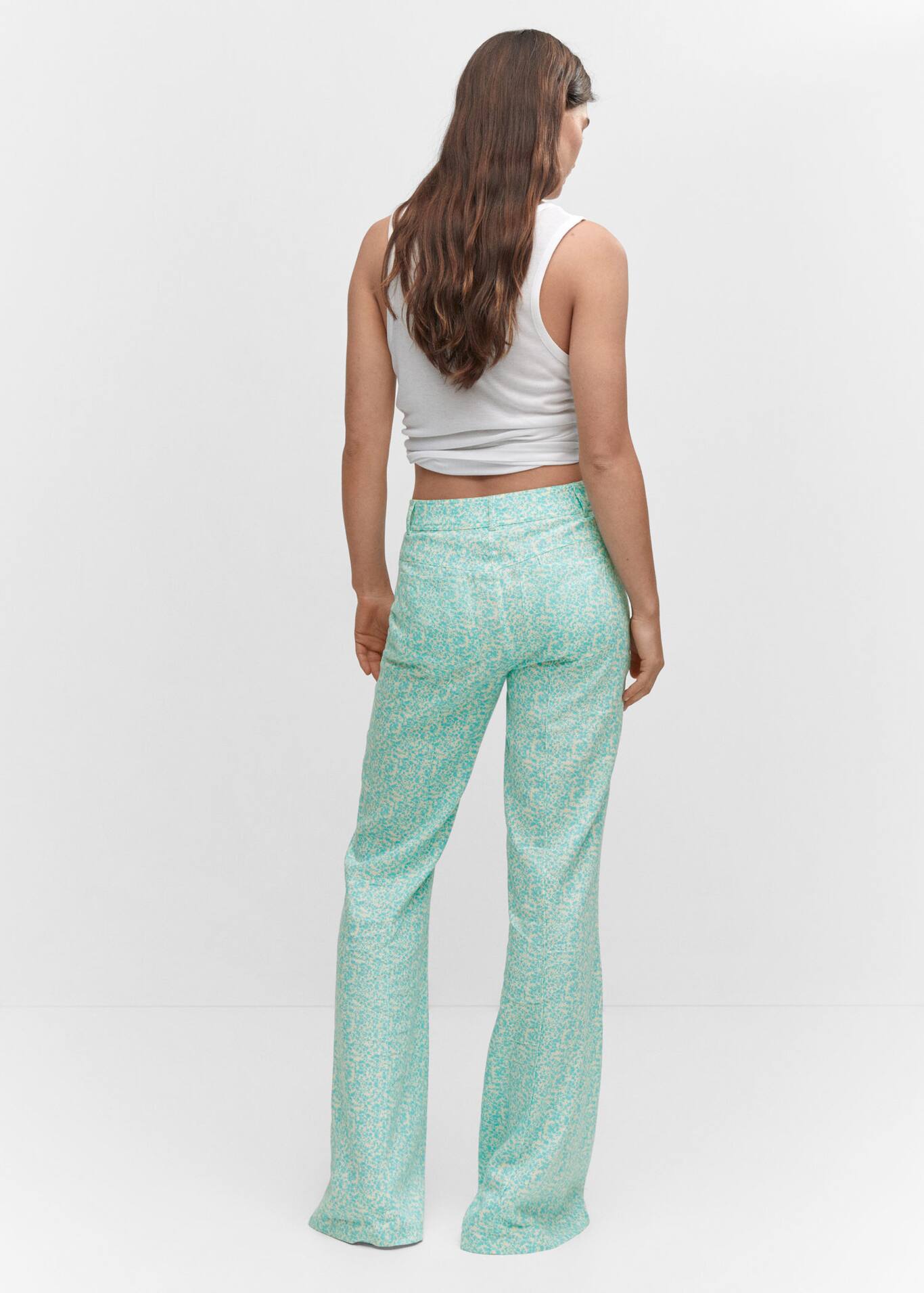 Floral linen pants Women Mango USA