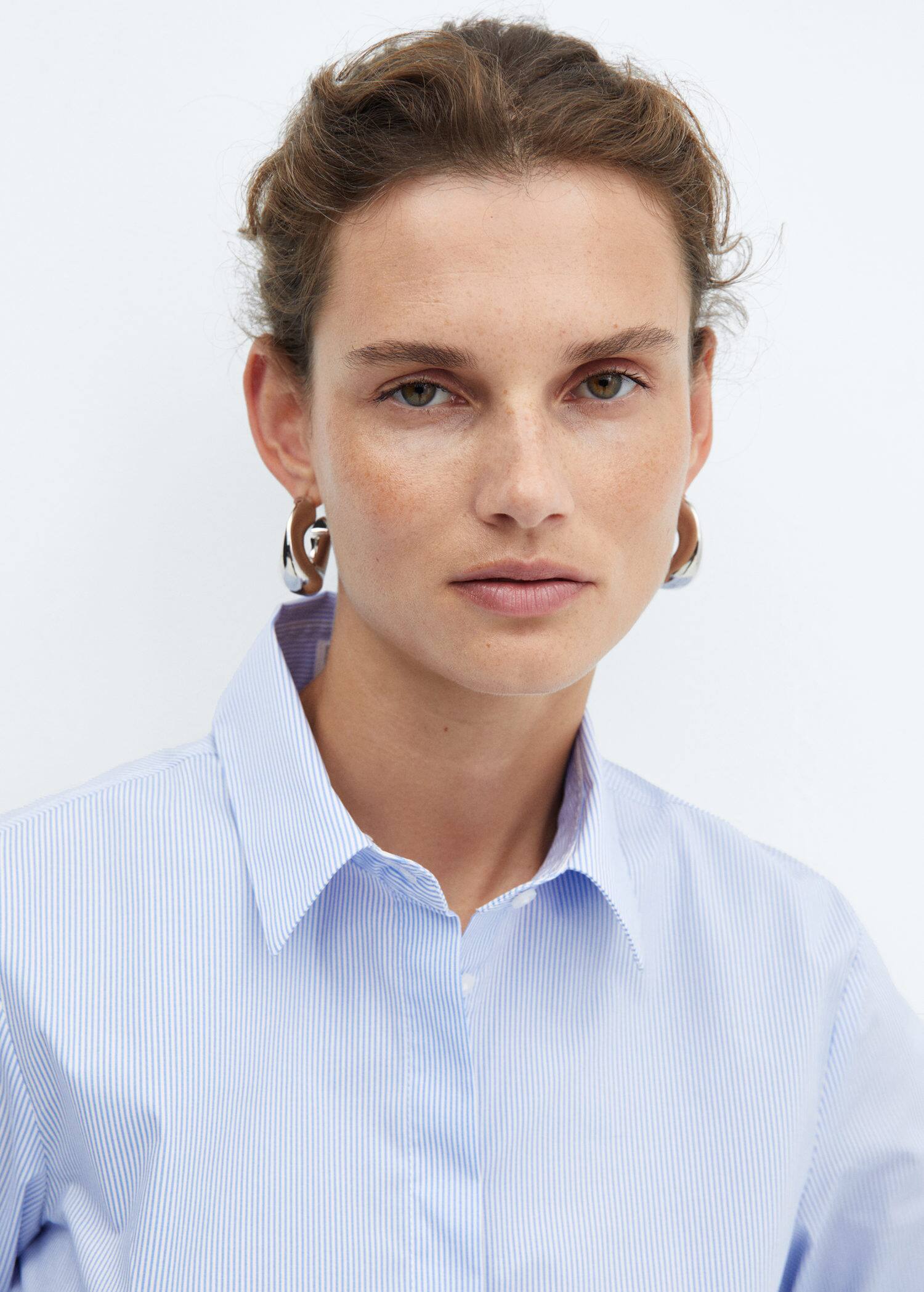 Essential cottonblend shirt Women Mango USA