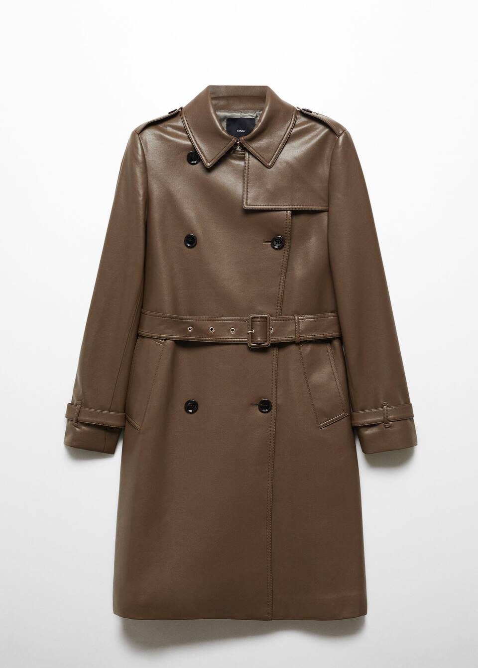 Leathereffect trench coat Women Mango USA