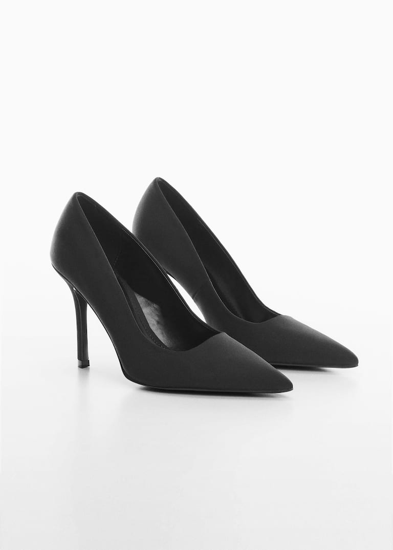 Black pointed shoes heels Clearance
