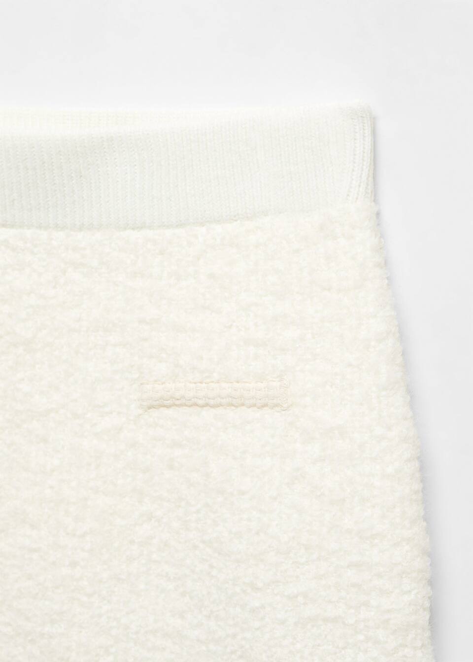 Falda tweed ribetes contraste Mujer Mango España