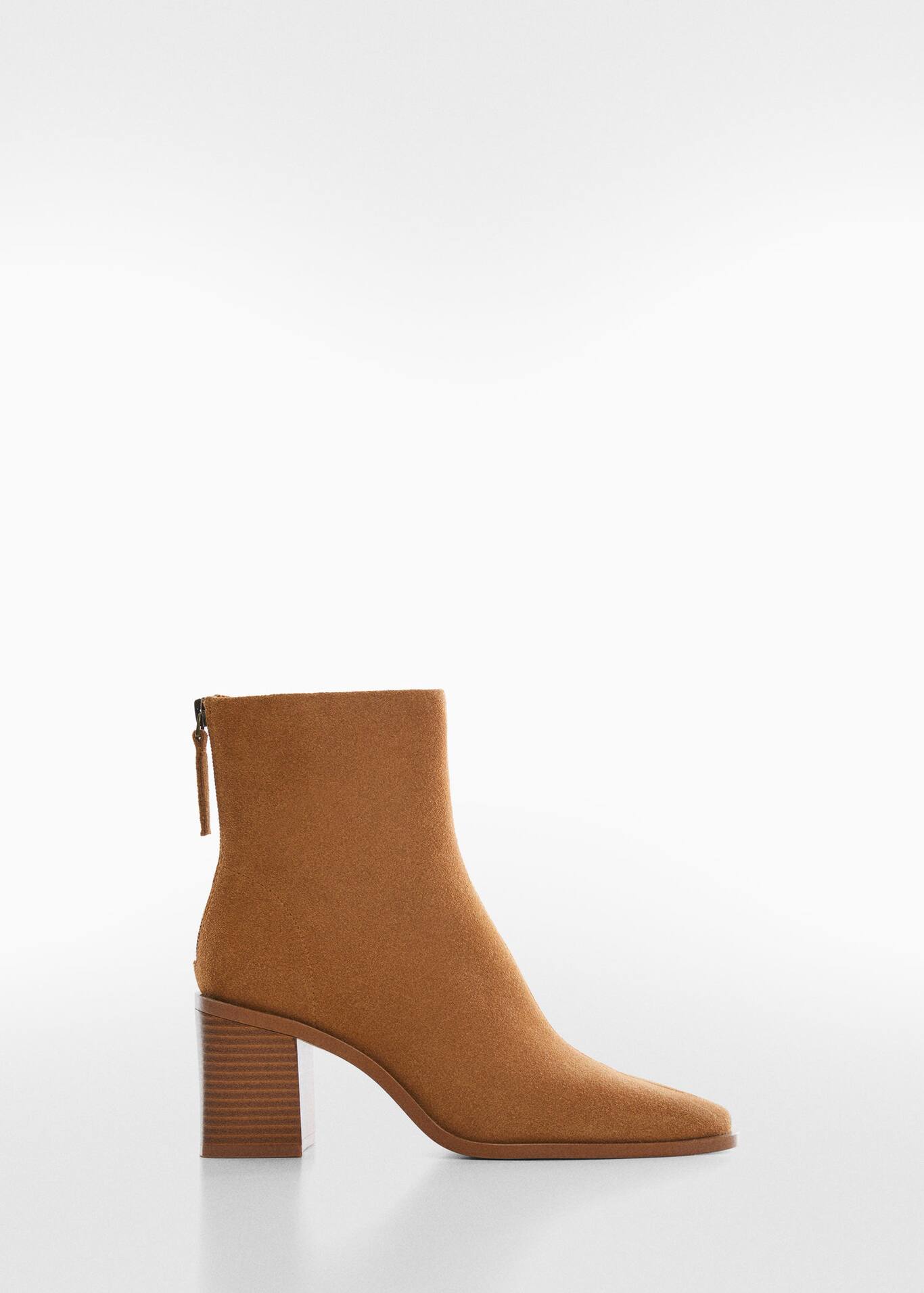 Heel suede ankle boot - Women | Mango USA