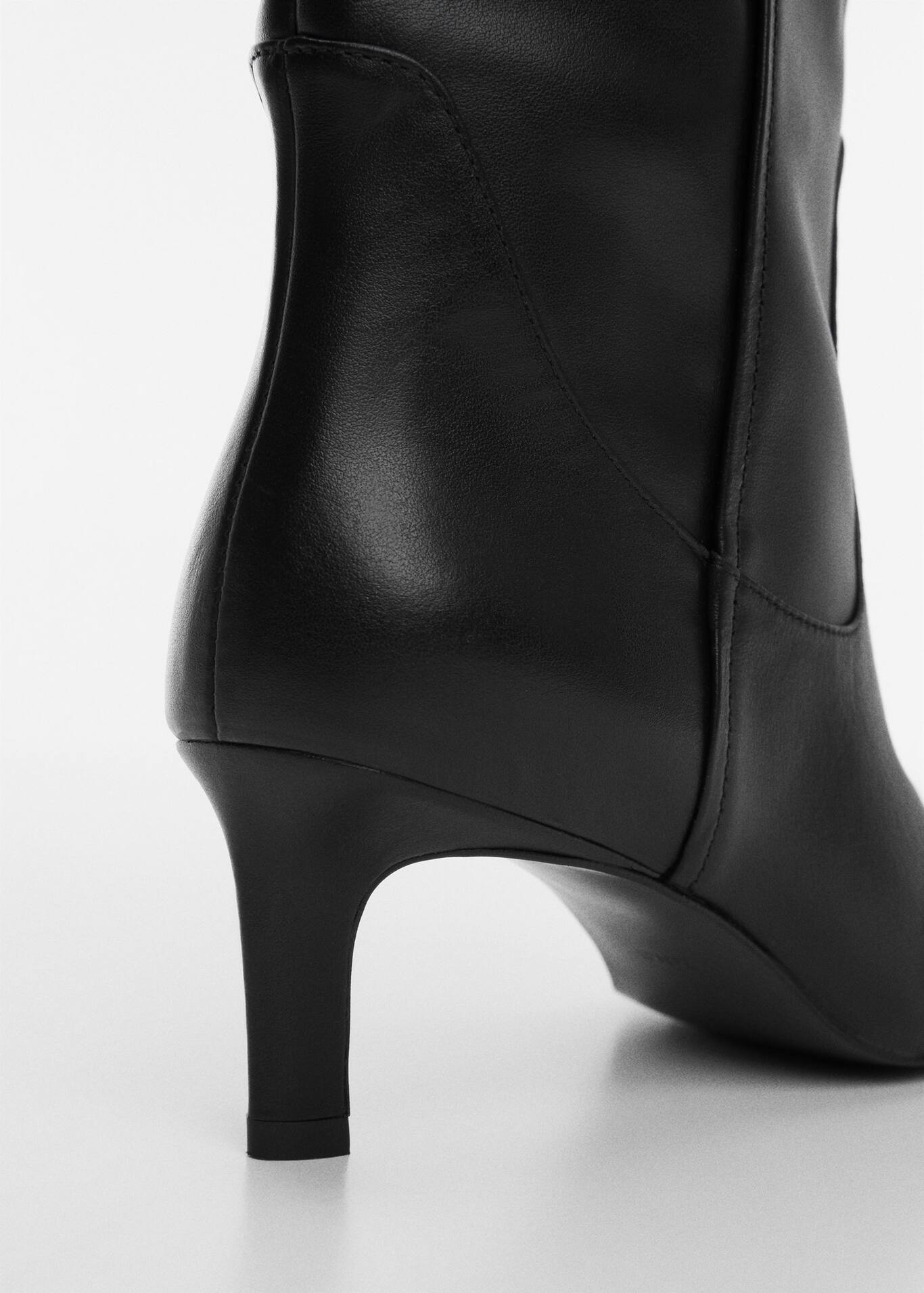 Leather boots with kitten heels - Women | Mango USA