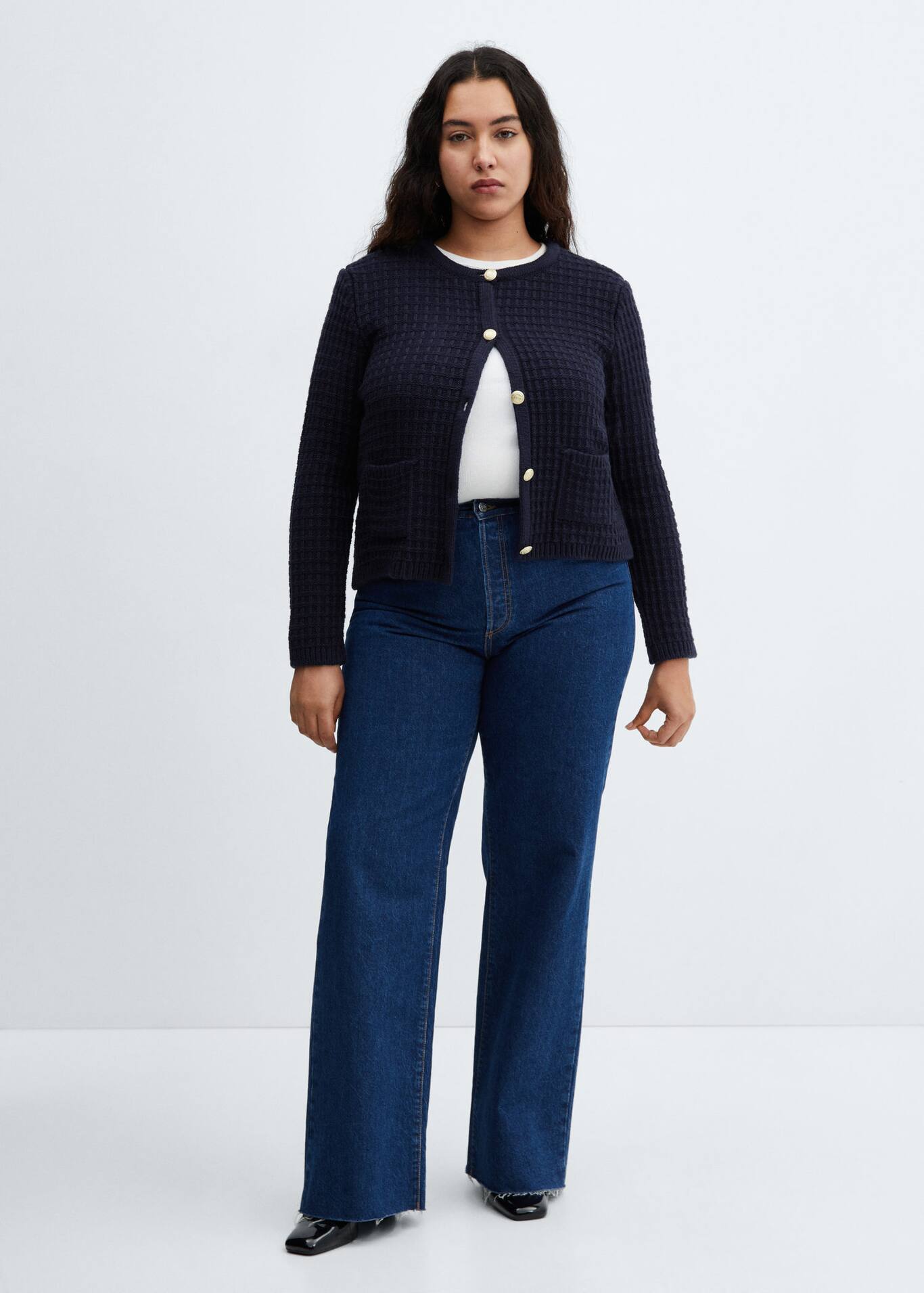 Button knit cardigan Women Mango USA