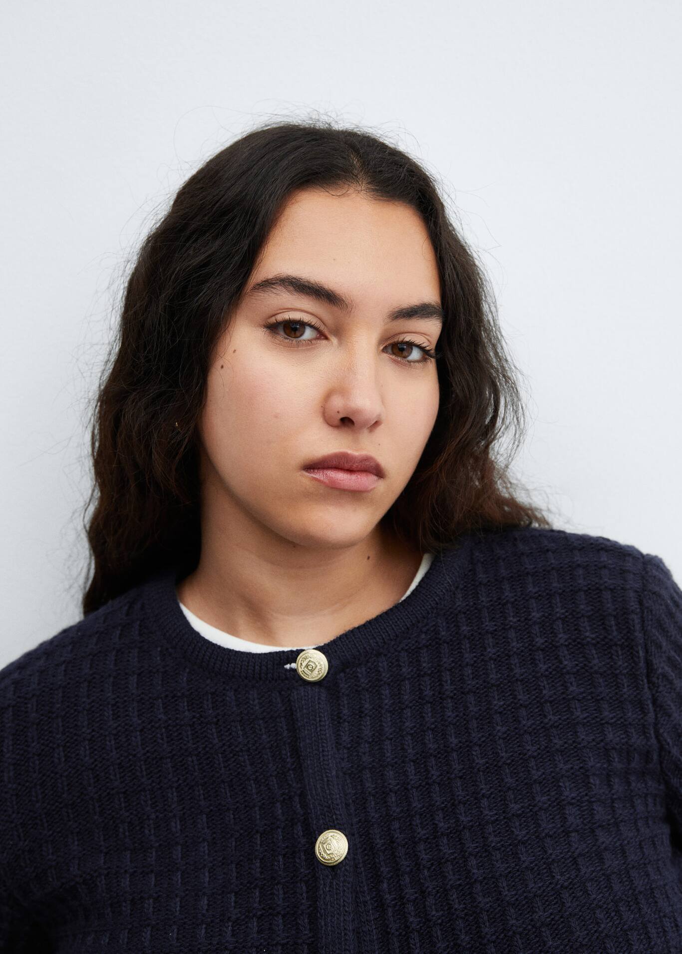 Button knit cardigan Women Mango USA