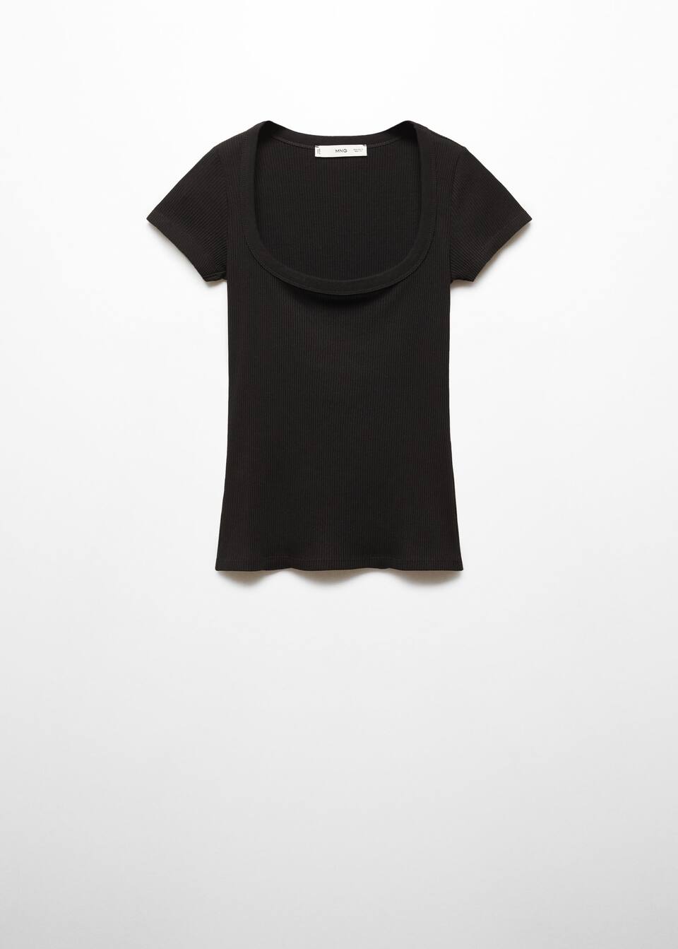 t shirt noir décolleté