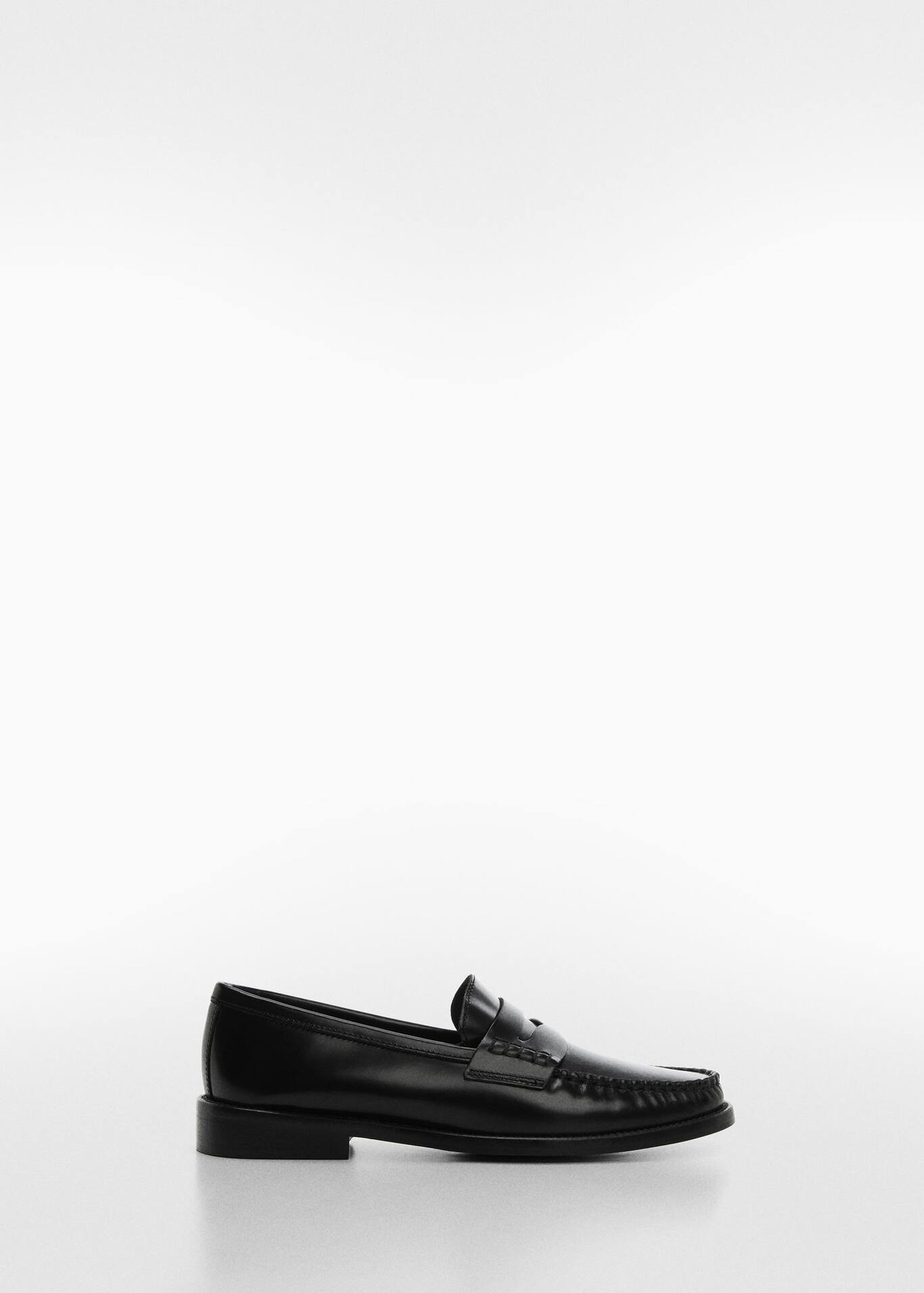 Leather penny loafers Women Mango USA