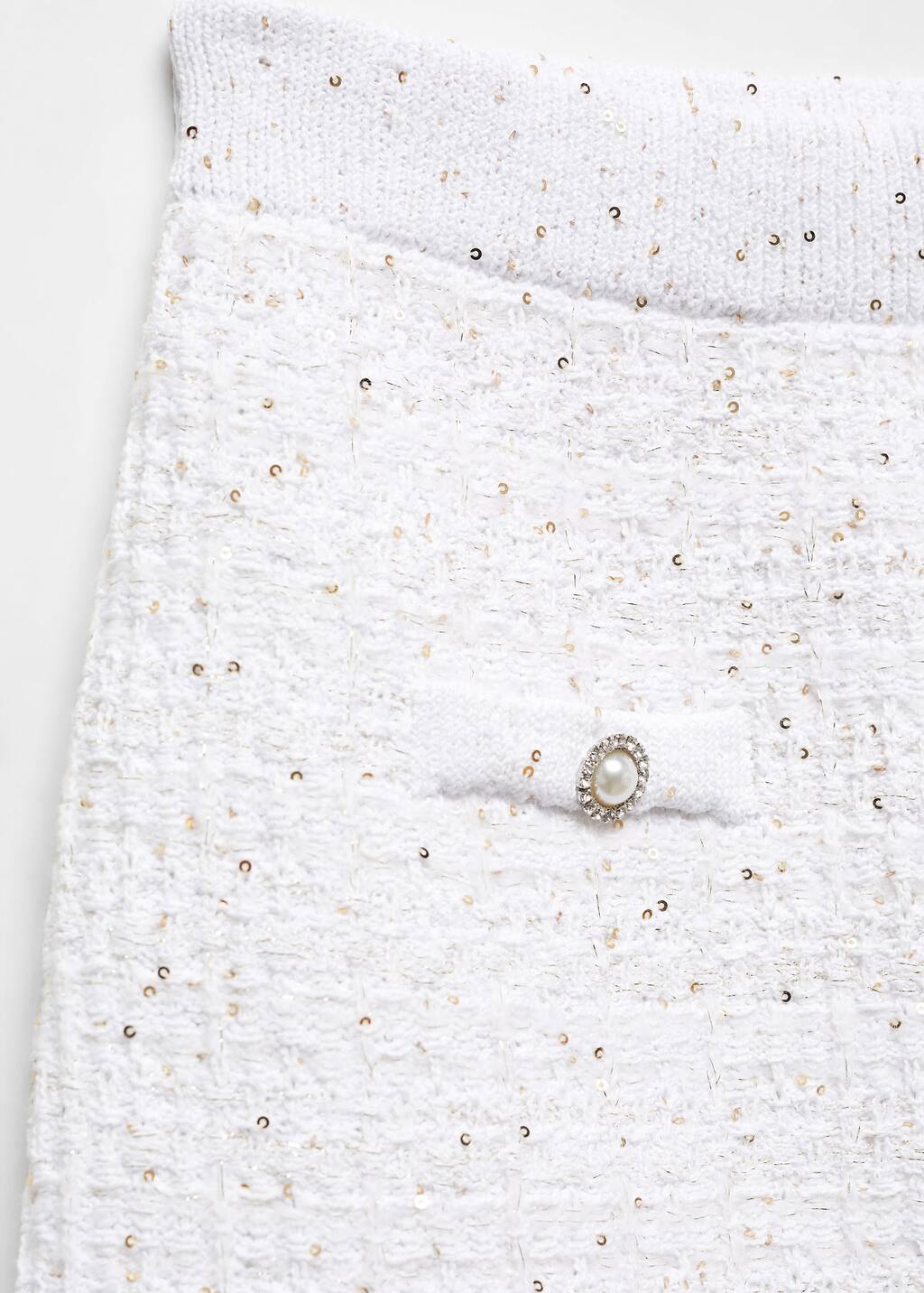 Mango Buttoned tweed skirt 5708908605