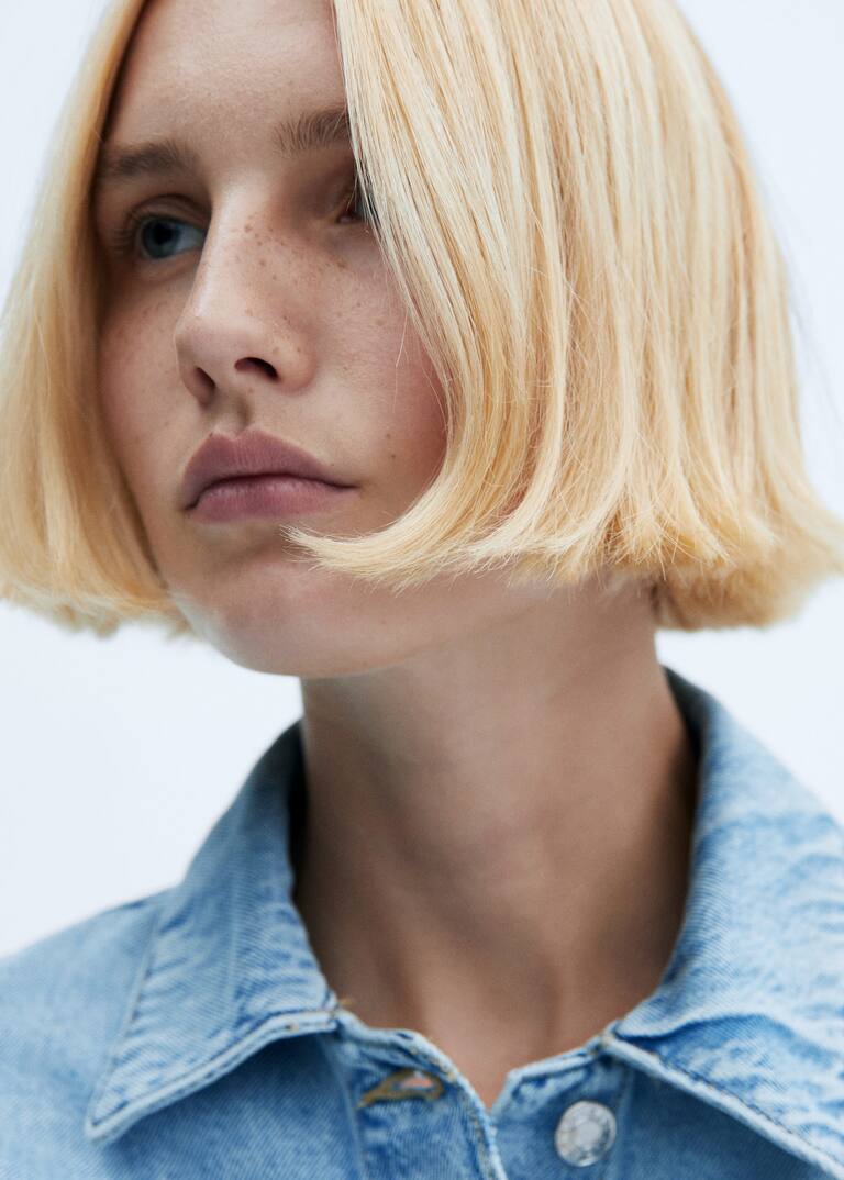 Pocket denim overshirt Women Mango United Kingdom