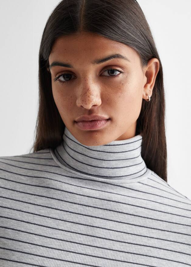 Lange gestreepte jurk Meisjes Mango Teen België