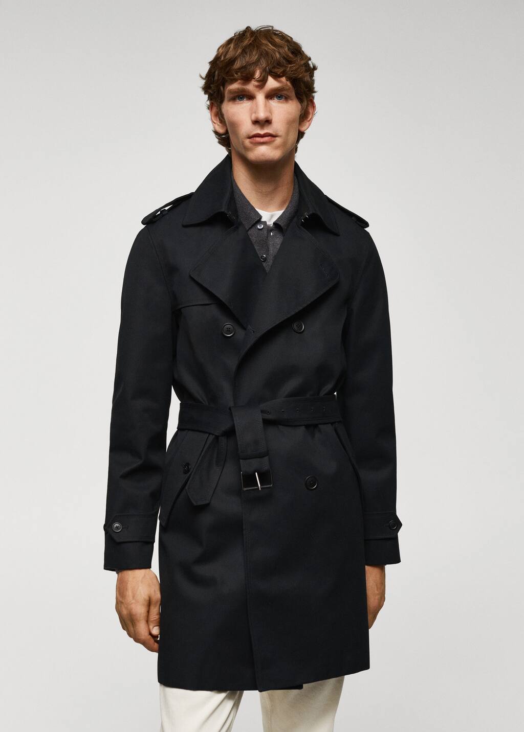 Mango Classic water-repellent trench coat. 9