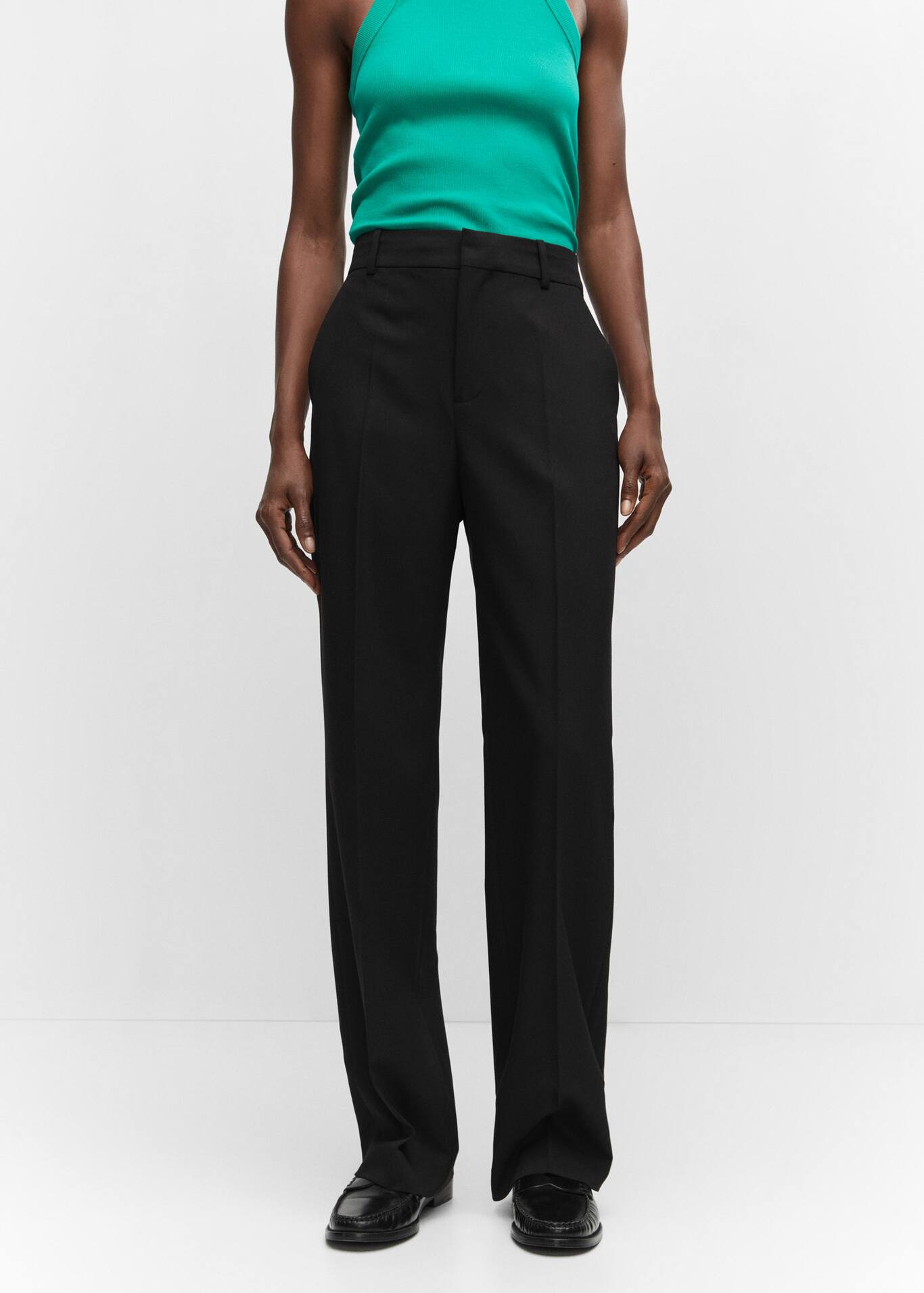 Straight suit pants Women Mango USA