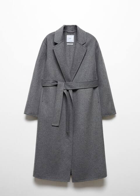 Kabát handmade s páskem - Zboží bez modelu