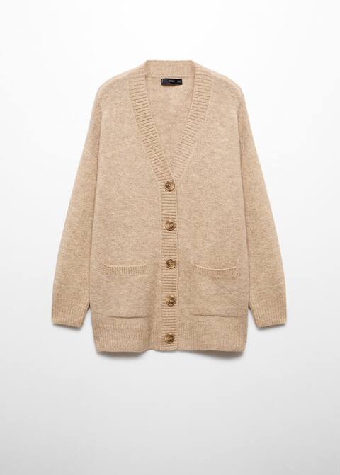 Kardigan oversize s knoflky - Zbo bez modelu