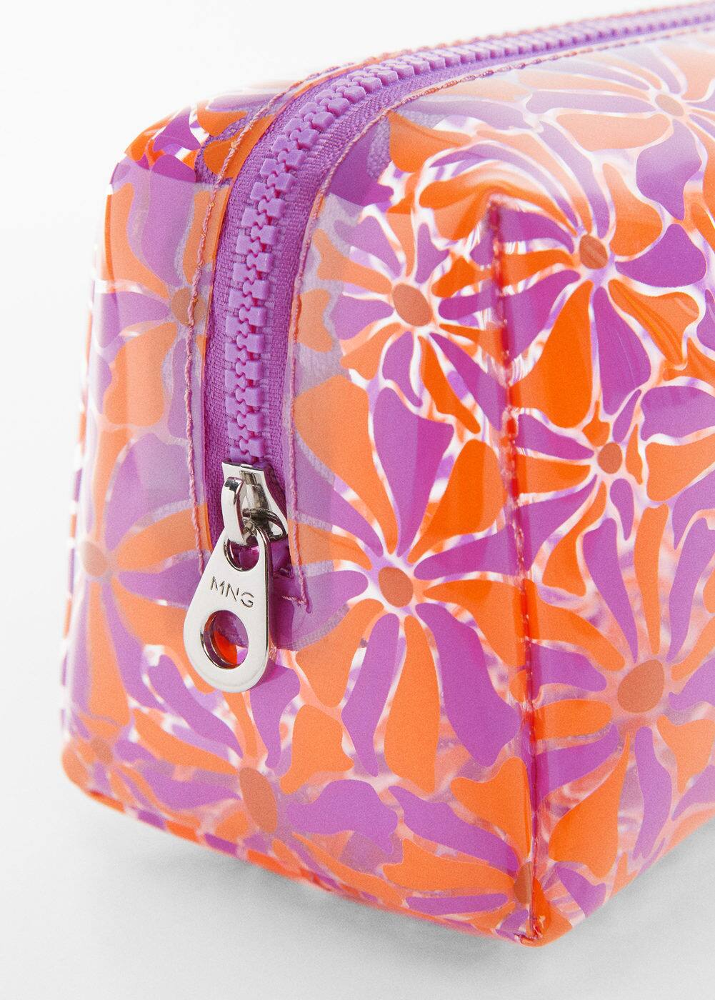 Floral Transparent Toiletry Bag Woman Mango Malaysia floral-transparent-toiletry-bag-woman-mango-malaysia