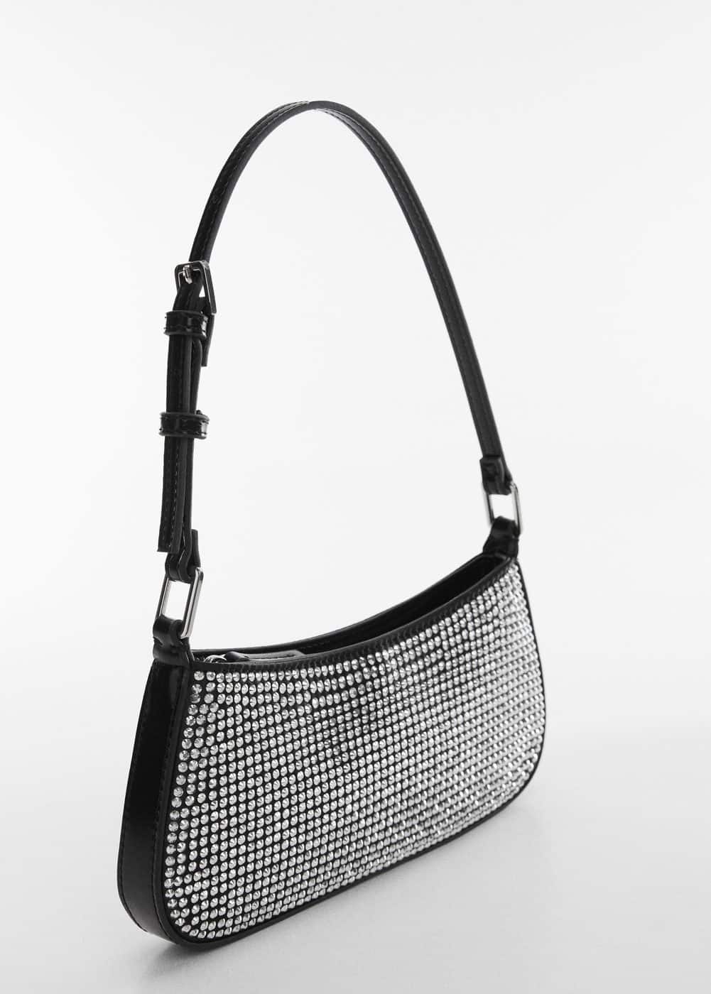 Rhinestone Shoulder Bag Woman Mango Thailand rhinestone-shoulder-bag-woman-mango-thailand