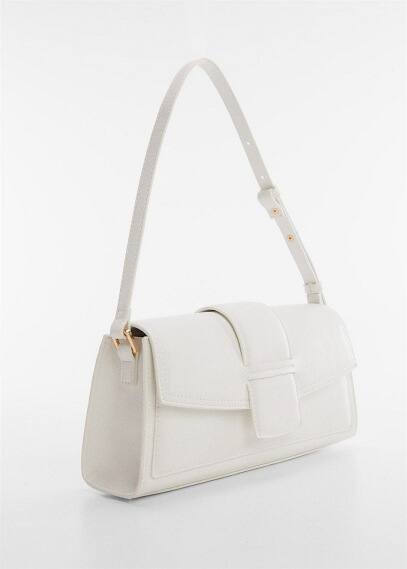 Mango Rectangular Flap Bag White