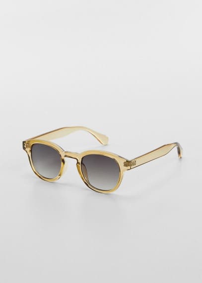 Rounded sunglasses ochre