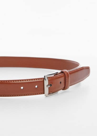 Leather belt leather