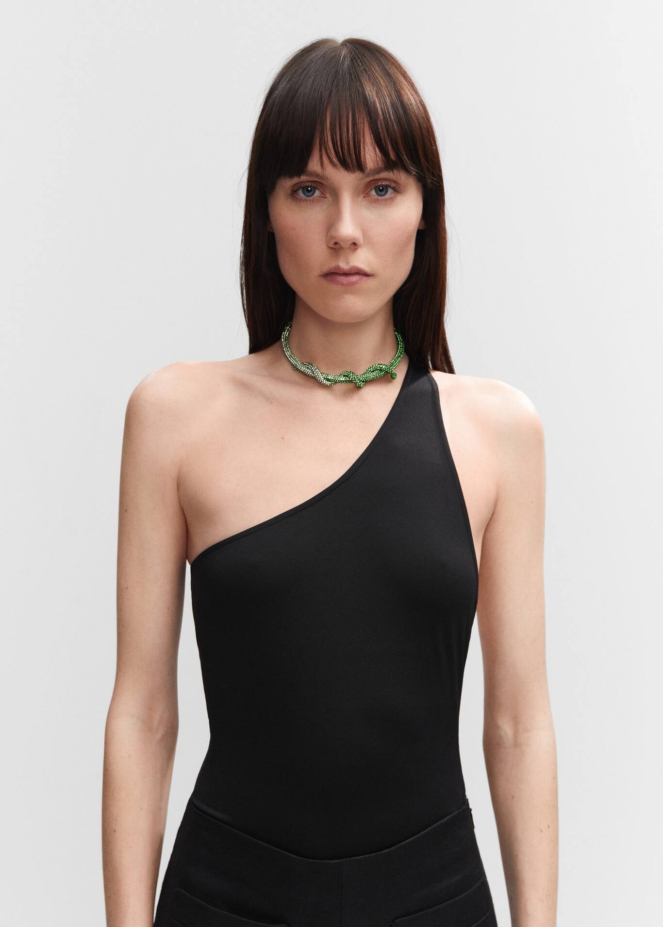 Rigid strass necklace Woman MANGO OUTLET Bulgaria