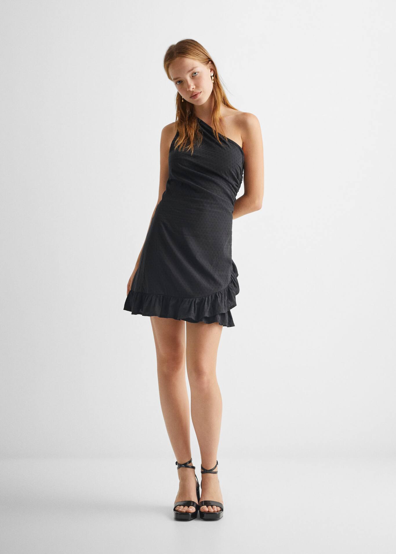 Robe asymétrique volants Fille Mango Teen France