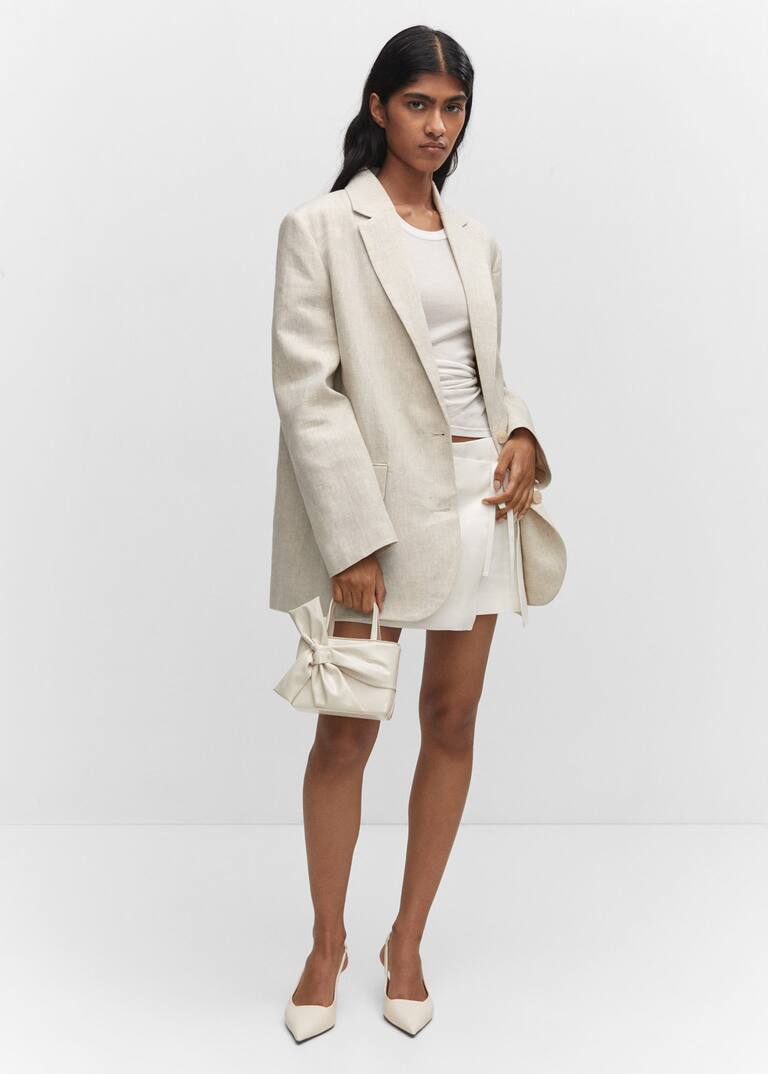 Bag with bow detail Women Mango USA