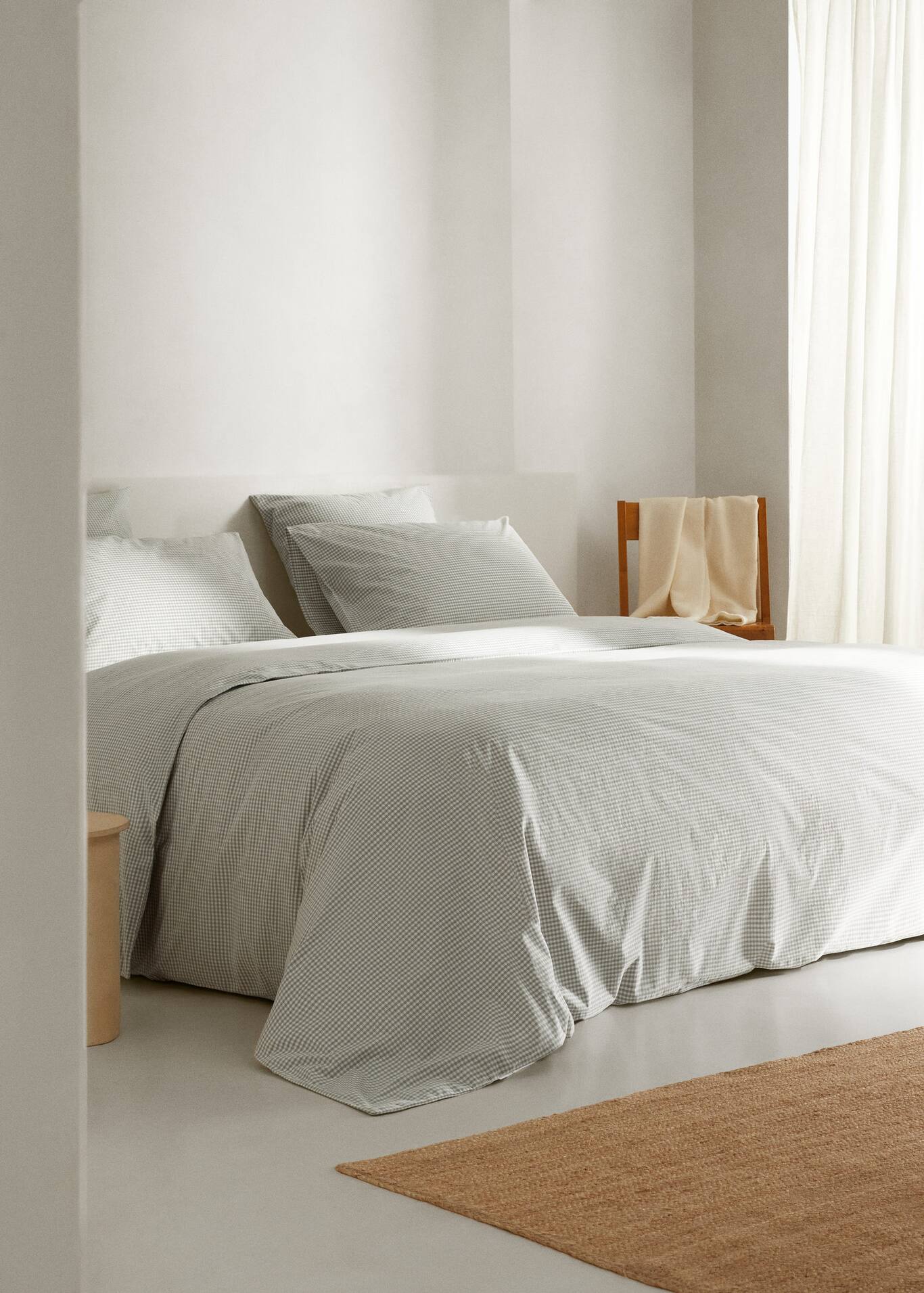 Housse de couette vichy lit 90 cm - Femme | Mango Togo