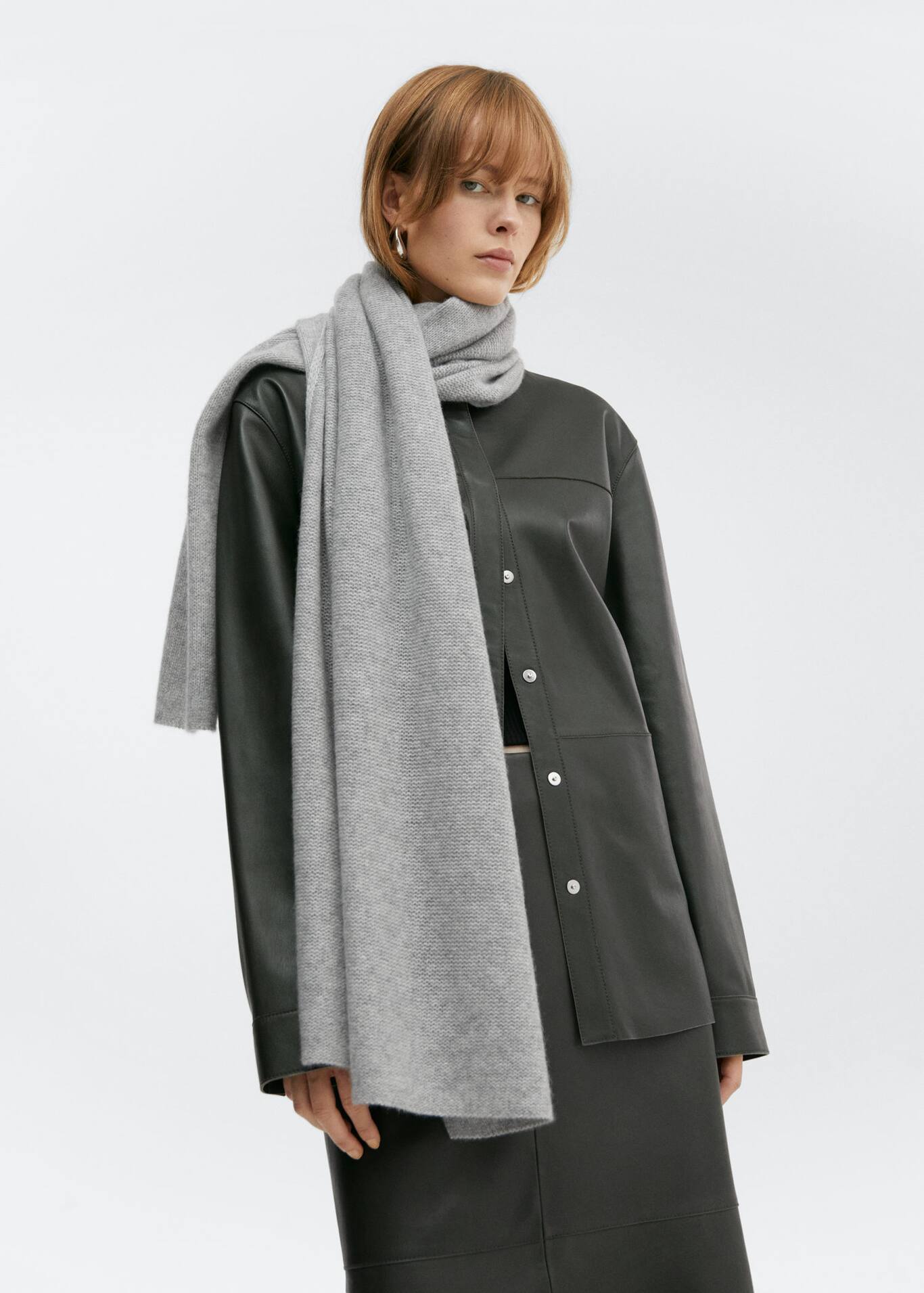 Cashmere scarf Women Mango USA