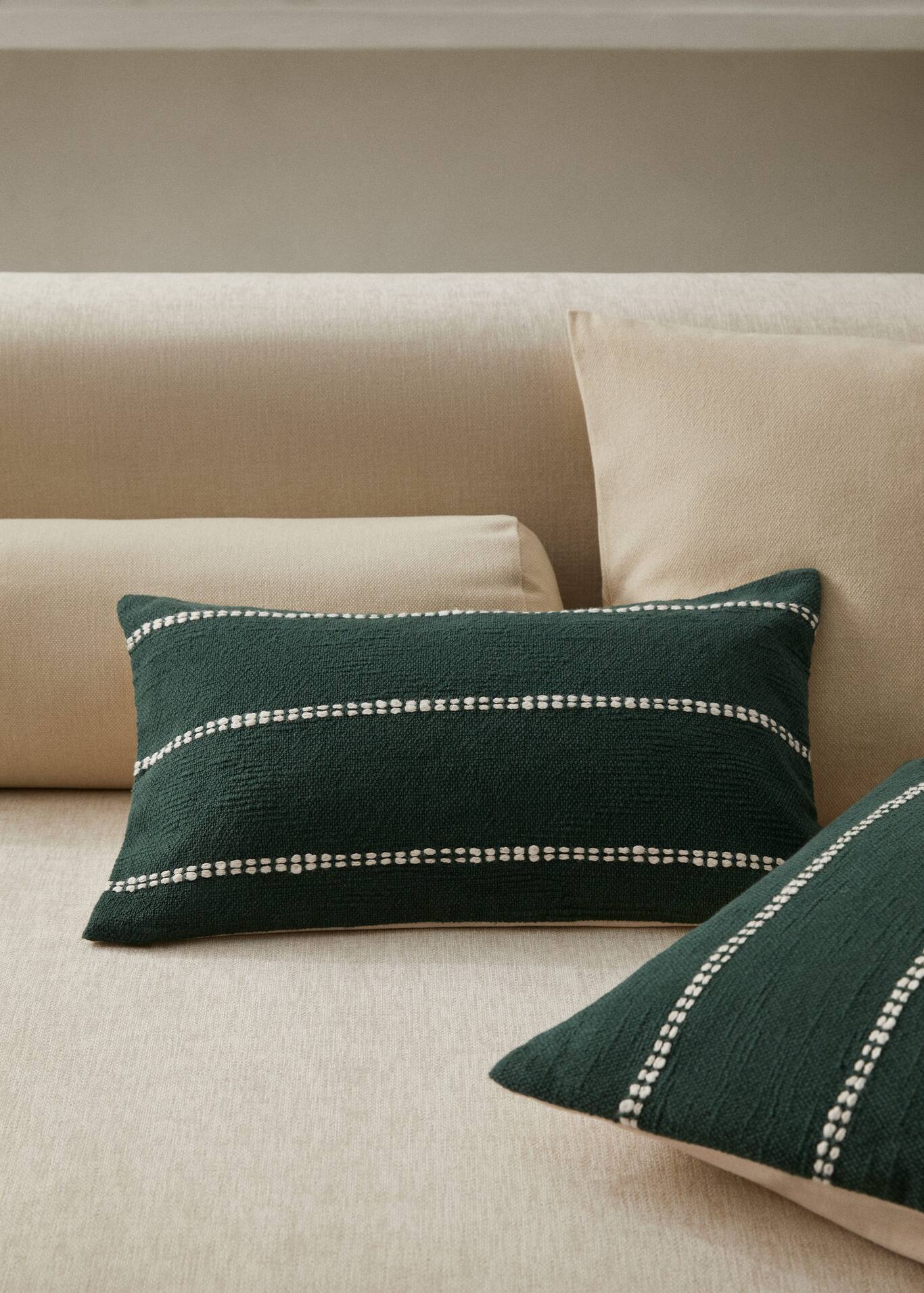 Stitch cushion cover 30x50cm Home Mango Home United Kingdom