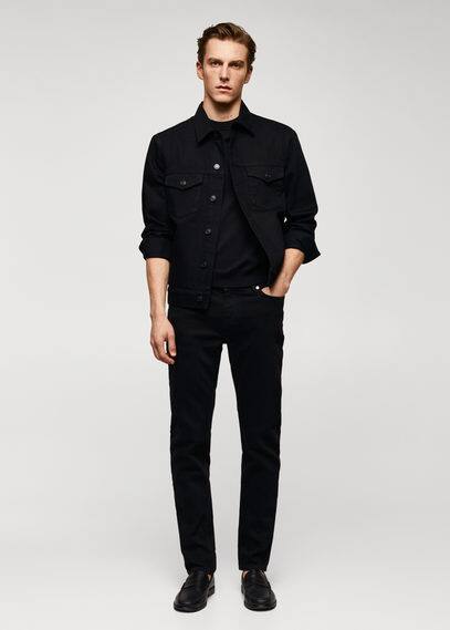 Jan slim-fit jeans black denim