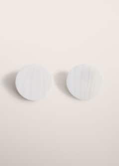 Maxi circular shell earrings