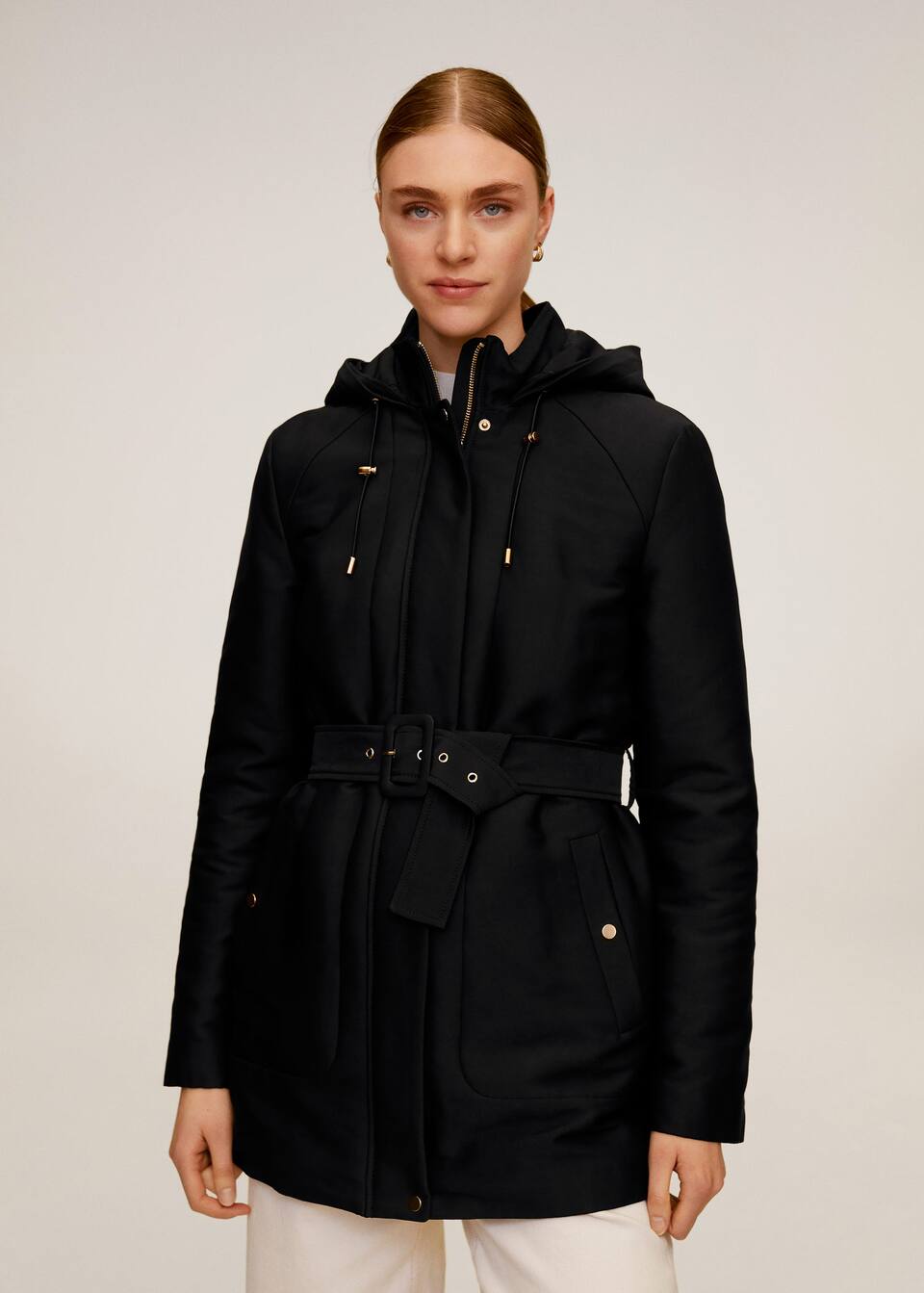 Khaki Women Faur Fux Detailed Parka 8kak08047ow878 Koton