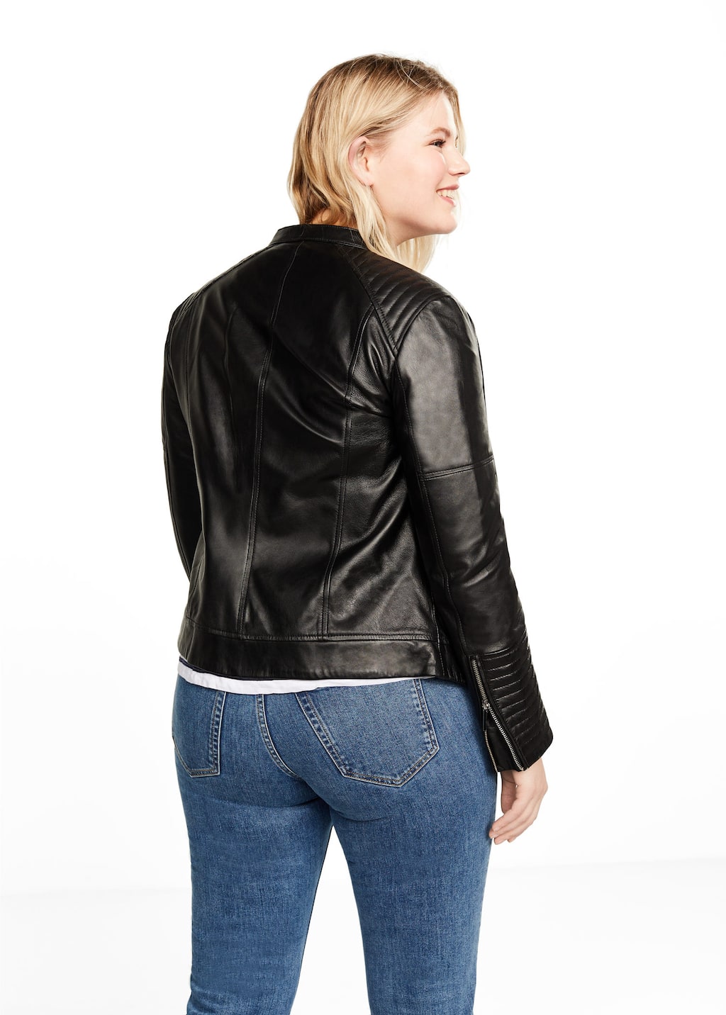web buster leather jacket