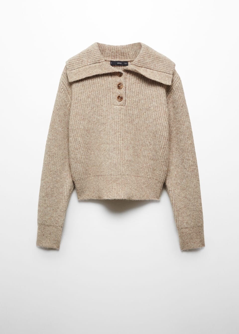 Campcollar knit sweater Women Mango USA