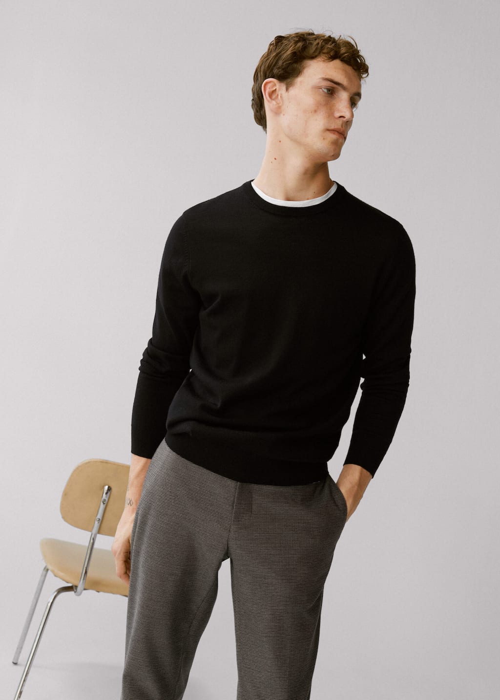 100% merino wool washable sweater Men | Mango Man USA 100% merino wool washable sweater Men | Mango Man USA
