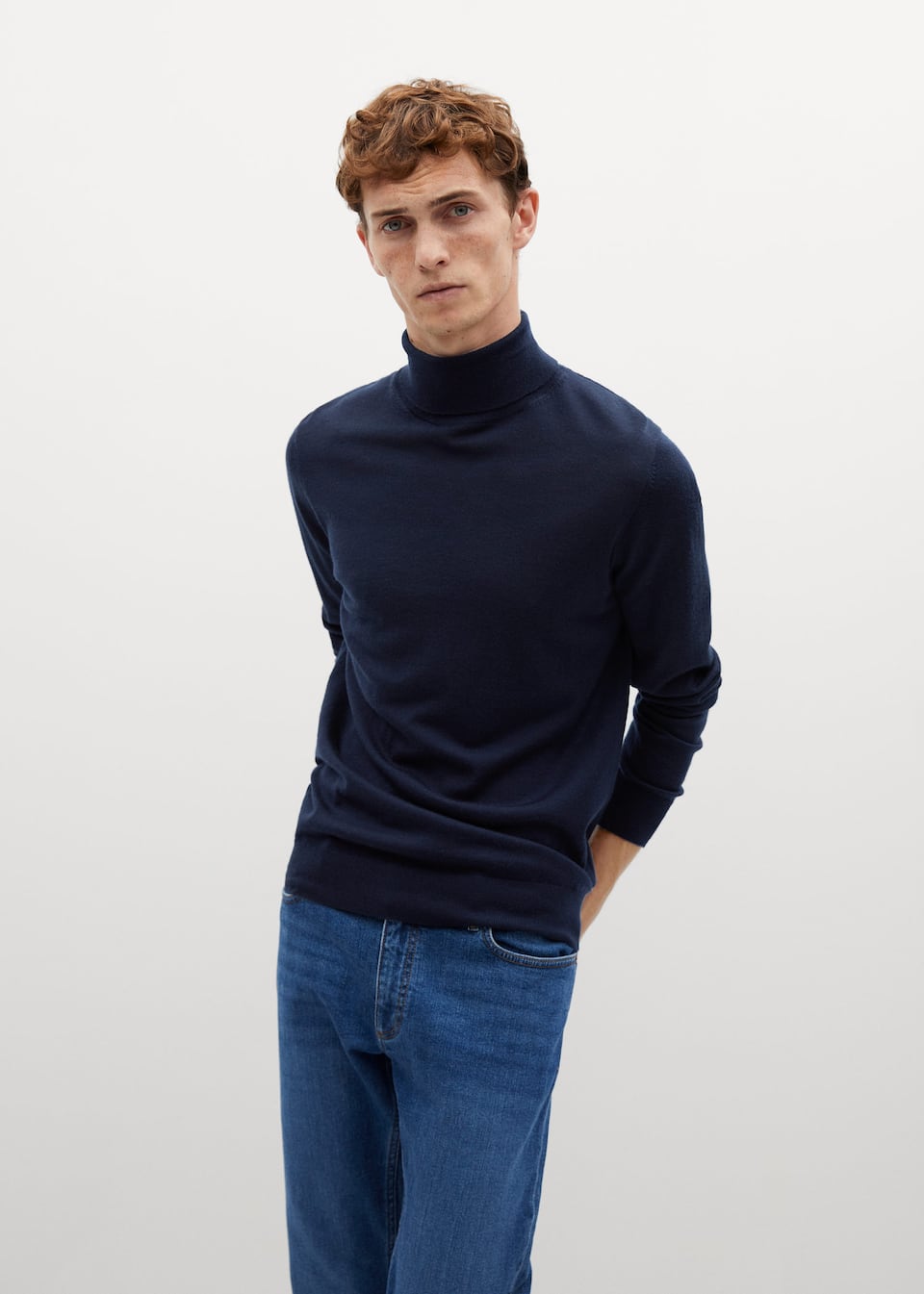 100 Merino Wool Washable Sweater Man Mango Man India