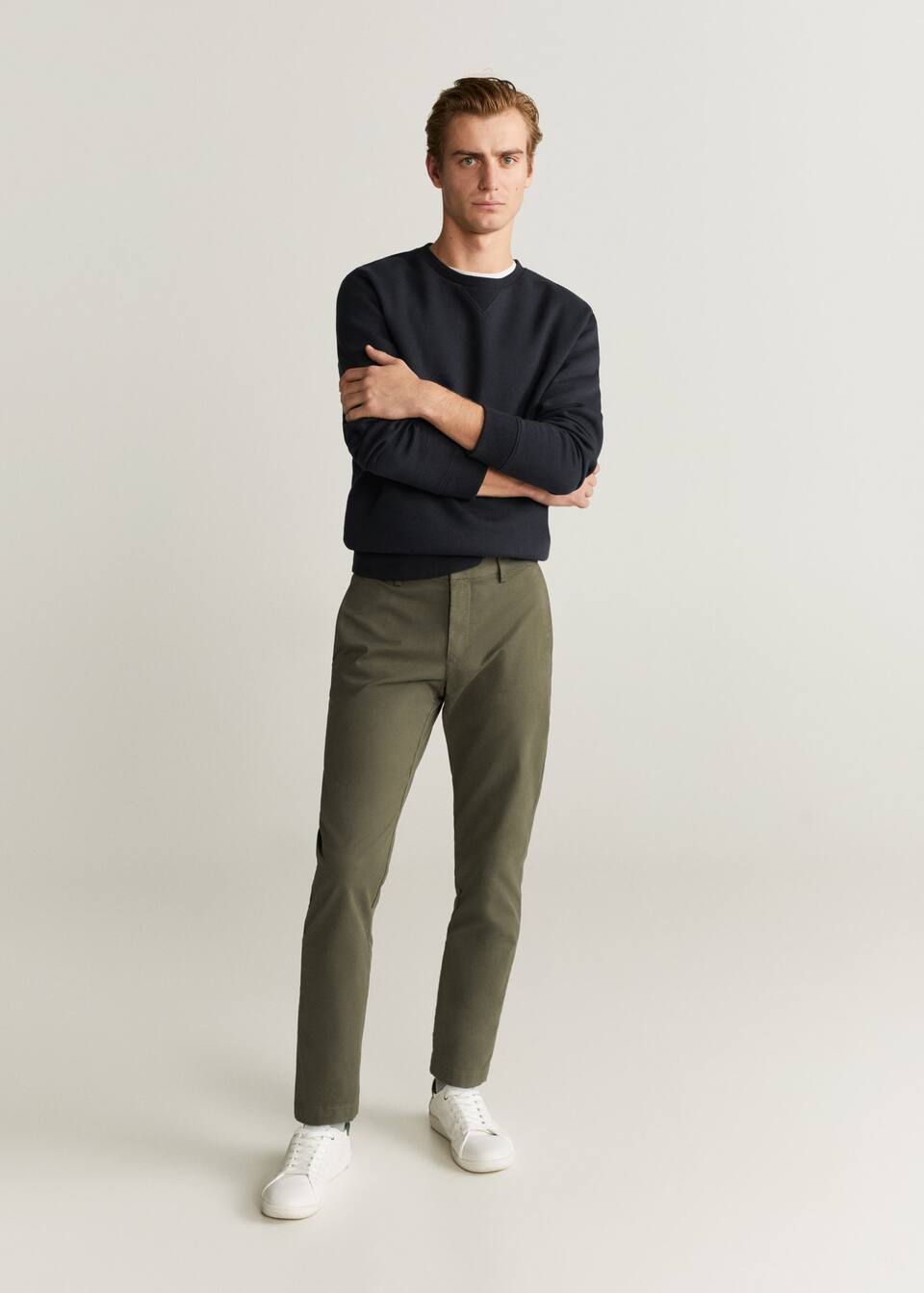 Tapered Fit Hose In Cropped Lange Herren Mango Man Liechtenstein