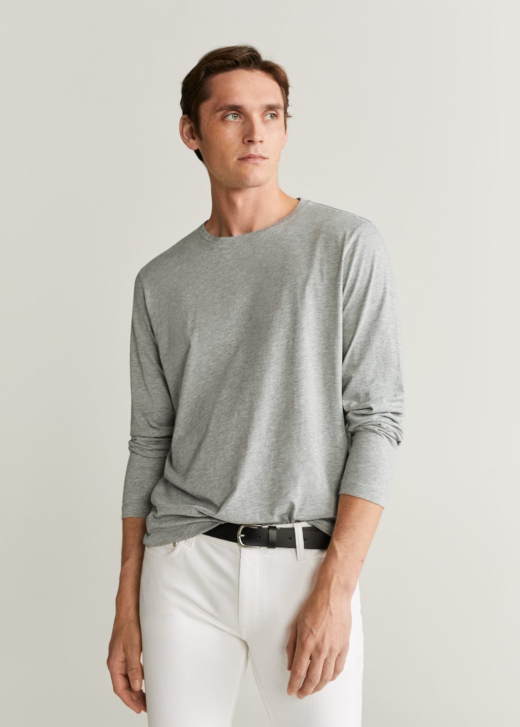 Camiseta algodón manga larga Hombre | Mango Man España Camiseta algodón manga larga Hombre | Mango Man España