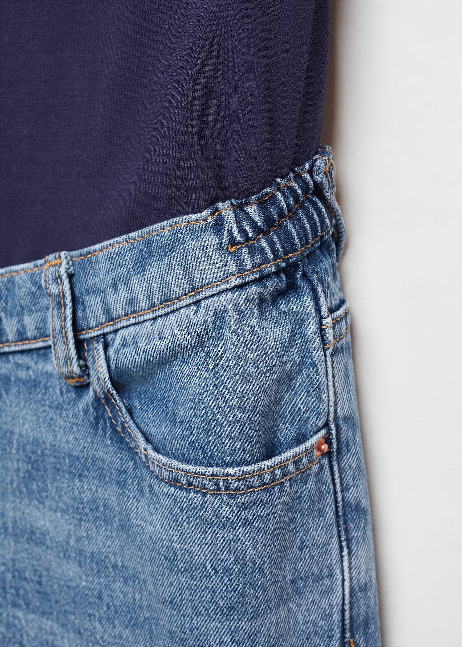 Maternity wideleg jeans Woman Mango Qatar