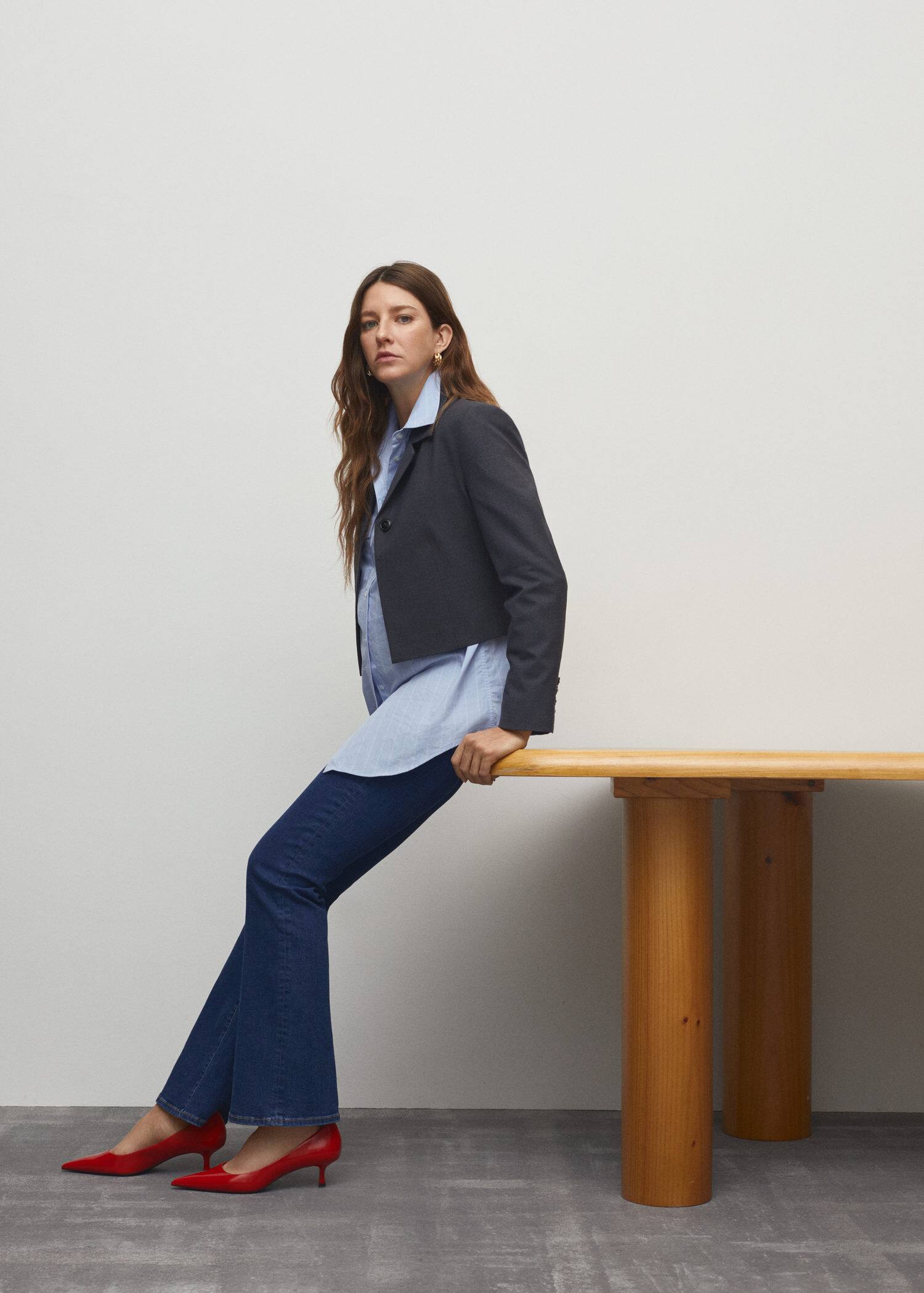 Maternity flared jeans Woman Mango Qatar